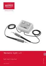 Preview for 144 page of Renfert Waxlectric light I Instructions For Use Manual