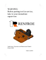 Preview for 1 page of Renfroe DWS Operator'S Manual