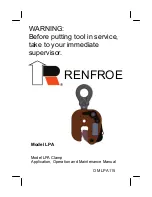 Renfroe LPA Application, Operation And Maintenance Manual preview