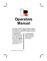 Preview for 2 page of Renfroe LPA Application, Operation And Maintenance Manual