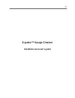 Preview for 3 page of Renishaw Equator Gauge Checker User Manual