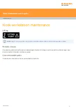 Предварительный просмотр 16 страницы Renishaw Kiosk workstation User Manual