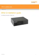 Preview for 1 page of Renishaw SPA2-2 Installation Manual