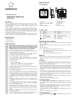 Preview for 3 page of Renkforce 1007812 Operating Instructions Manual