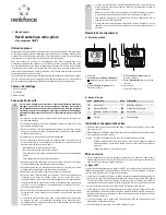 Preview for 5 page of Renkforce 1007812 Operating Instructions Manual