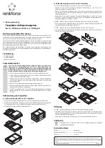 Preview for 1 page of Renkforce 1027280 Operating Instructions