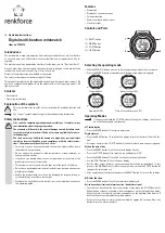 Preview for 3 page of Renkforce 1052378 Operating Instructions Manual