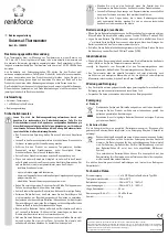 Renkforce 1062 Operating Instructions preview