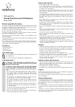 Renkforce 1071011 Operating Instructions Manual предпросмотр