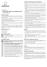 Предварительный просмотр 5 страницы Renkforce 1071011 Operating Instructions Manual