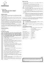 Preview for 3 page of Renkforce 1095088 Operating Instructions