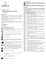 Preview for 3 page of Renkforce 1170825 Operating Instructions Manual