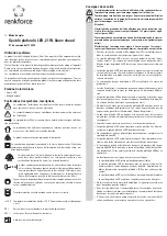 Preview for 5 page of Renkforce 1170825 Operating Instructions Manual