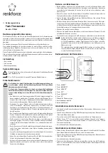 Renkforce 1170961 Operating Instructions Manual preview