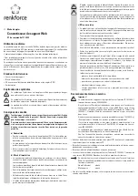 Preview for 5 page of Renkforce 1172089 Operating Instructions Manual