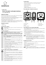 Preview for 5 page of Renkforce 12001B-D Operating Instructions Manual