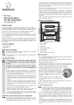 Предварительный просмотр 5 страницы Renkforce 1208071 Operating Instructions Manual