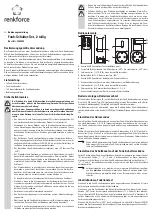 Preview for 1 page of Renkforce 1208455 Operating Instructions Manual