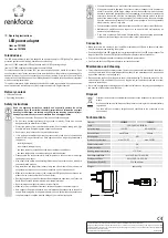 Preview for 2 page of Renkforce 1217845 Operating Instructions