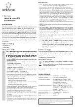 Предварительный просмотр 3 страницы Renkforce 1218944 Operating Instructions