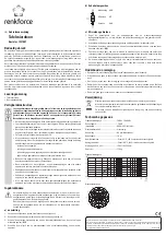 Preview for 4 page of Renkforce 1221087 Operating Instructions