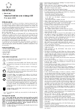 Preview for 5 page of Renkforce 1233679 Operating Instructions Manual