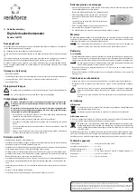 Предварительный просмотр 4 страницы Renkforce 1267775 Operating Instructions