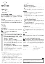 Renkforce 1270197 Operating Instructions preview