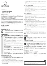 Preview for 3 page of Renkforce 1270197 Operating Instructions