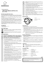 Preview for 1 page of Renkforce 1272754 Operating Instructions