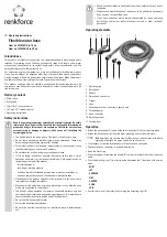 Preview for 3 page of Renkforce 1275343 Operating Instructions Manual