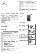 Предварительный просмотр 1 страницы Renkforce 1277640 Operating Instructions Manual