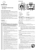 Renkforce 1295730 Operating Instructions Manual preview