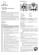 Preview for 7 page of Renkforce 1295730 Operating Instructions Manual