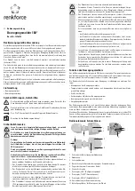 Renkforce 1296294 Operating Instructions Manual preview