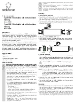 Предварительный просмотр 3 страницы Renkforce 1305500 Operating Instructions Manual