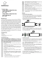 Предварительный просмотр 7 страницы Renkforce 1305500 Operating Instructions Manual