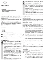 Предварительный просмотр 5 страницы Renkforce 1305502 Operating Instructions Manual