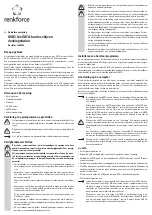 Preview for 7 page of Renkforce 1305502 Operating Instructions Manual