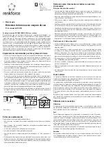 Preview for 5 page of Renkforce 1308085 Operating Instructions Manual