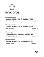 Renkforce 1317447 Operating Instructions Manual предпросмотр