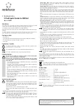 Preview for 2 page of Renkforce 1333090 Operating Instructions