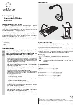 Preview for 1 page of Renkforce 1337794 Operating Instructions