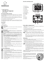 Preview for 1 page of Renkforce 1341235 Operating Instructions Manual