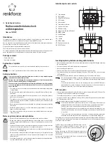 Preview for 3 page of Renkforce 1341235 Operating Instructions Manual