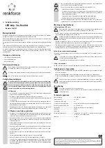 Preview for 4 page of Renkforce 1361119 Operating Instructions