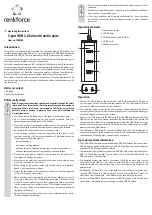 Preview for 3 page of Renkforce 1362469 Operating Instructions Manual