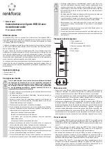 Preview for 5 page of Renkforce 1362469 Operating Instructions Manual