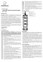 Preview for 7 page of Renkforce 1362469 Operating Instructions Manual