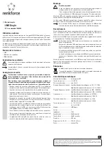 Предварительный просмотр 3 страницы Renkforce 1362483 Operating Instructions